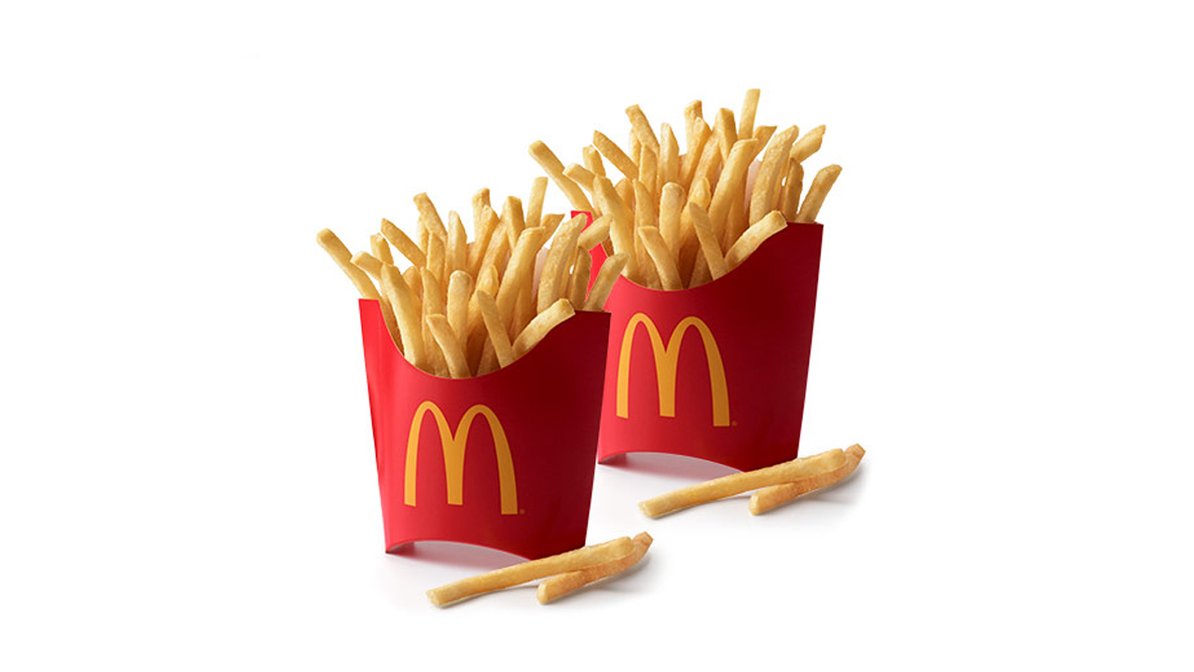 2 Medium French Fries in McDonald's