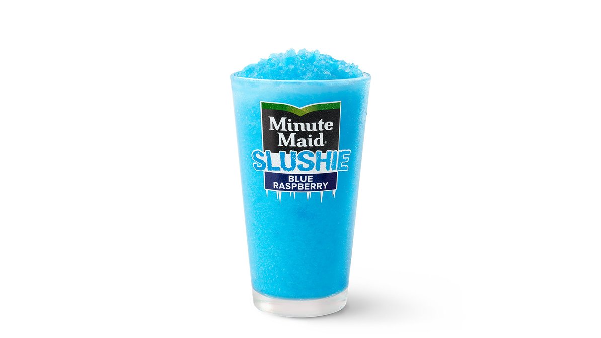 Blue Raspberry Slushie Minute Maid in McDonald's