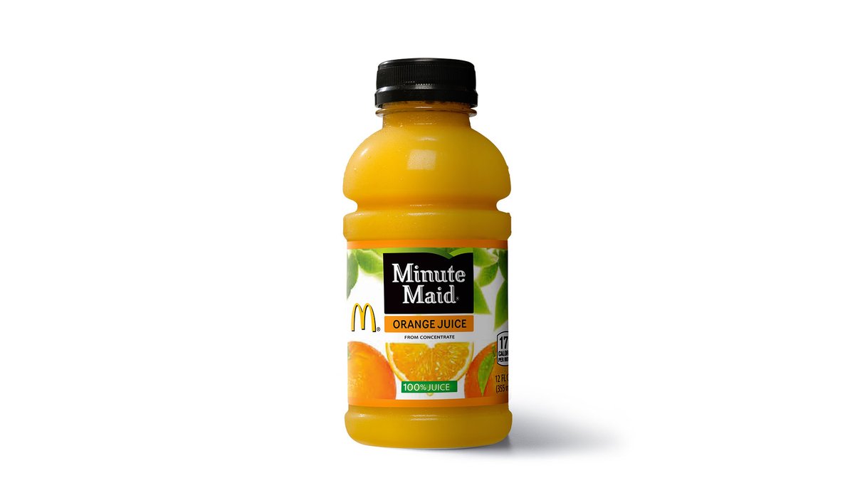 Bottled Orange Juice in McDonald's