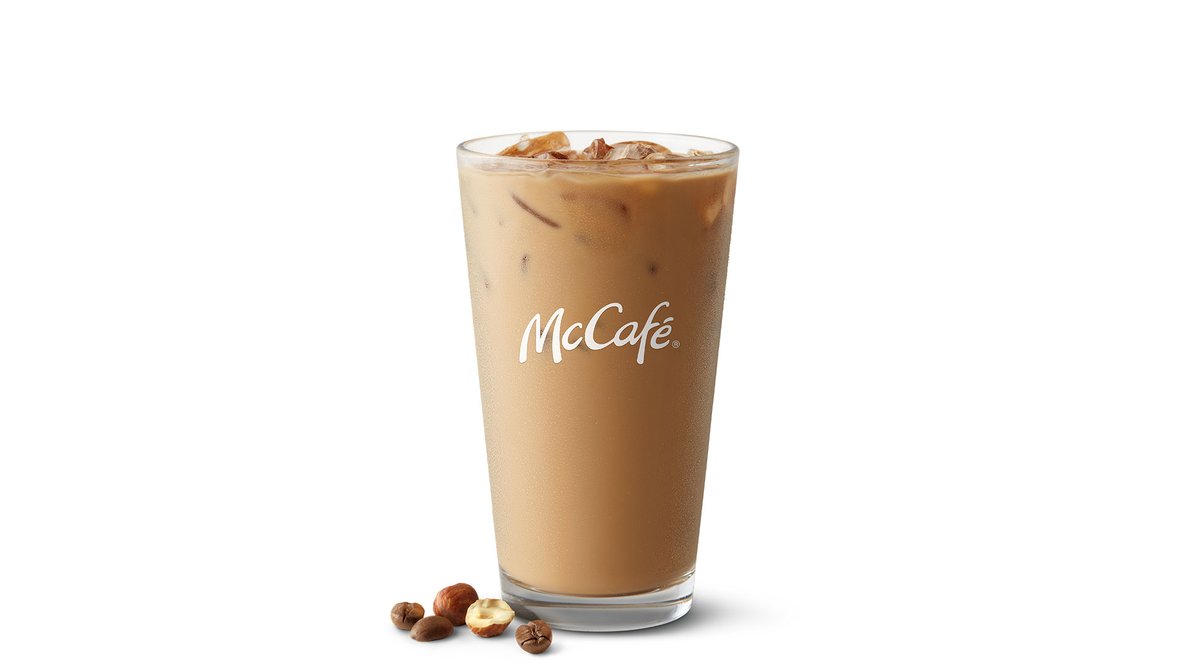 Iced Hazelnut Coffee in McDonald's