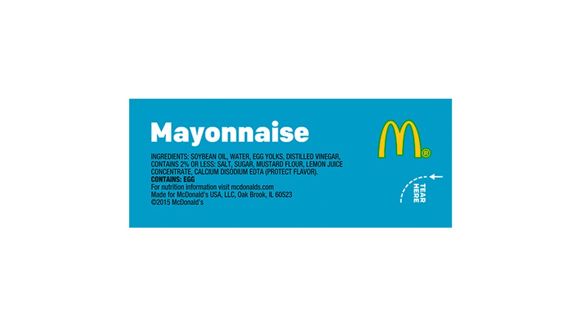 Mayonnaise Packet in McDonald's