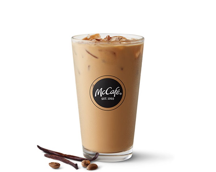 Sugar-Free Iced Vanilla Coffee in McDonald's